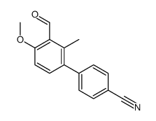 4-(3-formyl-4-methoxy-2-methylphenyl)benzonitrile结构式