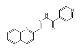 N-(quinolin-2-ylmethylideneamino)pyridine-4-carboxamide Structure