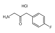 1-amino-3-(4-fluorophenyl)propane-2-one hydrochloric acid salt结构式