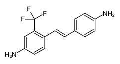 4-[2-(4-aminophenyl)ethenyl]-3-(trifluoromethyl)aniline结构式