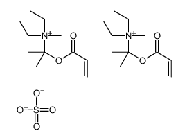 diethylmethyl[1-methyl-1-[(1-oxoallyl)oxy]ethyl]ammonium sulphate结构式