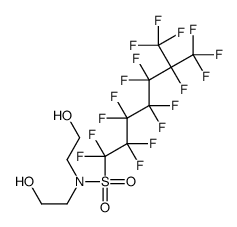 heptadecafluoro-N,N-bis(2-hydroxyethyl)isooctanesulphonamide Structure