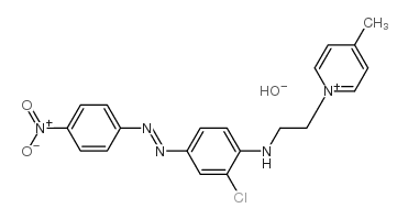 1-[2-[[2-chloro-4-[(4-nitrophenyl)azo]phenyl]amino]ethyl]-4-methylpyridinium hydroxide结构式