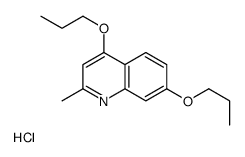 2-methyl-4,7-dipropoxyquinoline,hydrochloride Structure