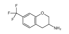 7-(trifluoromethyl)-3,4-dihydro-2H-chromen-3-amine结构式