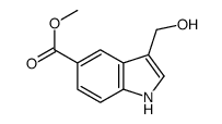 Methyl 3-(hydroxymethyl)-1H-indole-5-carboxylate结构式