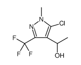 1H-Pyrazole-4-methanol, 5-chloro-α,1-dimethyl-3-(trifluoromethyl)结构式