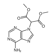 dimethyl 2-(6-amino-9H-purin-9-yl)malonate Structure