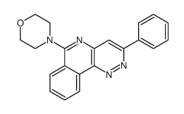 4-(3-phenylpyridazino[4,3-c]isoquinolin-6-yl)morpholine结构式
