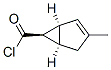 Bicyclo[3.1.0]hex-2-ene-6-carbonyl chloride, 3-methyl-, (1alpha,5alpha,6beta)- (9CI)结构式