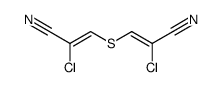 bis-(2-chloro-2-cyano-vinyl) sulphide结构式