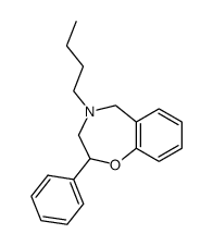 4-butyl-2-phenyl-2,3,4,5-tetrahydro-benzo[f][1,4]oxazepine结构式