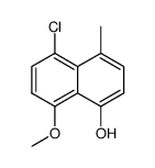 5-chloro-8-methoxy-4-methyl-[1]naphthol Structure