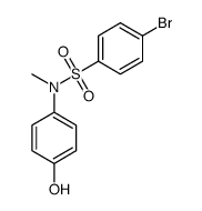 4-bromo-N-(4-hydroxyphenyl)-N-methylbenzenesulfonamide结构式