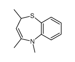 2,4,5-trimethyl-2,5-dihydro-benzo[b][1,4]thiazepine结构式