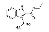 3-carbamoyl-indole-2-carboxylic acid ethyl ester结构式