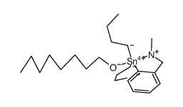 [2-(N,N-dimethylaminomethyl)phenyl]di-n-butyltin(IV) 1-octyloxide结构式
