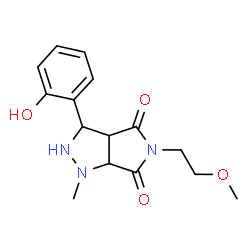 3-(2-Hydroxyphenyl)-5-(2-methoxyethyl)-1-methyltetrahydropyrrolo[3,4-c]pyrazole-4,6(1H,5H)-dione结构式
