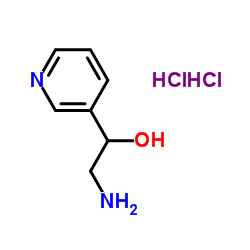 2-Amino-1-(3-pyridinyl)ethanol dihydrochloride结构式