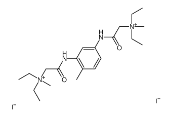 (4-Methyl-m-phenylenebis(iminocarbonylmethylene))bis(diethylmethylammo nium iodide) Structure