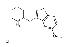 5-methoxy-3-(piperidin-1-ium-2-ylmethyl)-1H-indole,chloride结构式