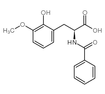 N-BENZOYL-3-(2-HYDROXY-3-METHOXYPHENYL)-ALANINE structure