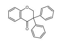 3,3-diphenylchroman-4-one结构式