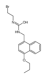 1-(2-Bromoethyl)-3-(4-propoxy-1-naphthalenemethyl)urea Structure
