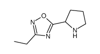 3-ethyl-5-pyrrolidin-2-yl-1,2,4-oxadiazole(SALTDATA: FREE)结构式