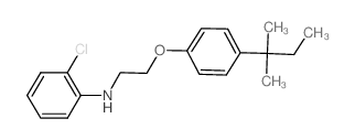 N-(2-Chlorophenyl)-N-{2-[4-(tert-pentyl)phenoxy]-ethyl}amine Structure