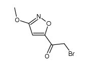 Ethanone, 2-bromo-1-(3-methoxy-5-isoxazolyl)- (9CI) structure