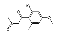 2'-hydroxy-4'-methoxy-6'-methyl-2-(methylsulfinyl)acetophenone Structure
