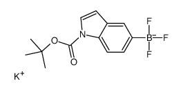 potassium,trifluoro-[1-[(2-methylpropan-2-yl)oxycarbonyl]indol-5-yl]boranuide结构式