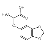2-(1,3-苯并二氧-5-氧基)丙酸结构式