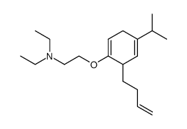 N,N-Diethyl<6-(3-butenyl)-4-isopropyl-1,4-cyclohexadienyl>oxyethylamin Structure