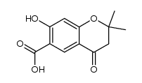 7-hydroxy-2,2-dimethyl-4-oxo-chroman-6-carboxylic acid结构式