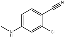 2-氯-4-(甲基氨基)苯甲腈结构式