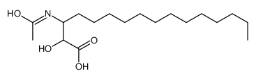 3-acetamido-2-hydroxyhexadecanoic acid Structure