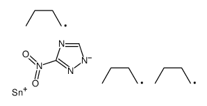tributyl-(3-nitro-1,2,4-triazol-1-yl)stannane结构式