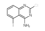 2-氯-4-氨基-5-碘喹唑啉结构式