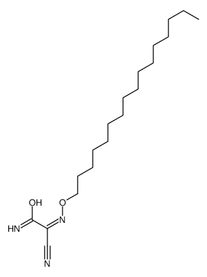 2-amino-N-hexadecoxy-2-oxoethanimidoyl cyanide结构式