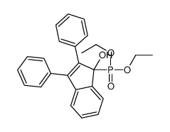 1-diethoxyphosphoryl-2,3-diphenylinden-1-ol结构式