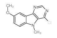 4-Chloro-8-methoxy-5-methyl-5H-pyrimido[5,4-b]indole structure
