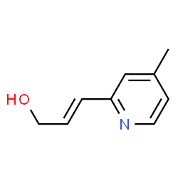 2-Propen-1-ol,3-(4-methyl-2-pyridinyl)-,(E)-(9CI)结构式