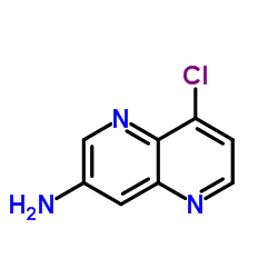 8-Chloro-1,5-naphthyridin-3-amine结构式