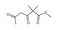 2,2-dimethyl-3,5-dioxo-hexanoic acid methyl ester Structure