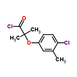 2-(4-Chloro-3-methylphenoxy)-2-methylpropanoyl chloride Structure