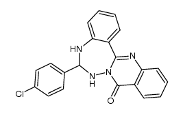 6-(4-chlorophenyl)-6,7-dihydrobenzo[5,6][1,2,4]triazepino[7,1-b]quinazolin-9(5H)-one Structure