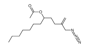 5-acetoxy-2-azidomethyl-1-dodecene结构式
