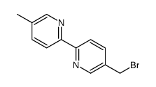 2-[5-(bromomethyl)pyridin-2-yl]-5-methylpyridine结构式